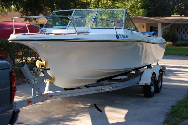 V on her new Shore Lander Trailer