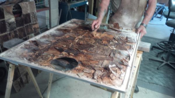 replacing plywood on fuel tank panel